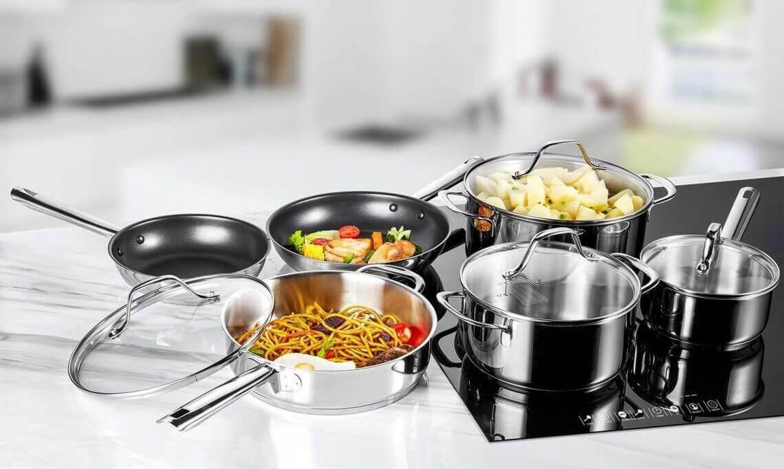 Meilleure batterie de cuisine pour induction Comparatif & Avis 2020