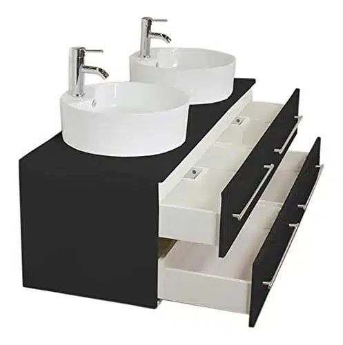 Meilleur meuble double vasque noir